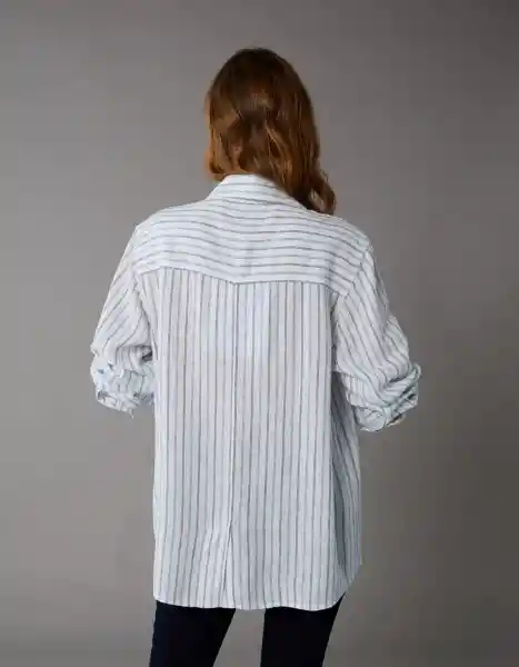 Camisa Mujer Azul Talla X-Small 6146895 American Eagle