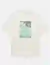 Camiseta Hombre Blanco Talla: MEDIUM 4645100 American Eagle