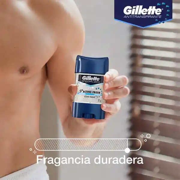 Antitranspirante en Gel Invisible Gillette Cool Wave 82 g