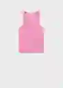Top Bonico Rosa Pastel Talla S Mujer Mango