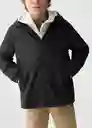 Abrigo Parka Kevin Negro Talla 10 Niños Mango