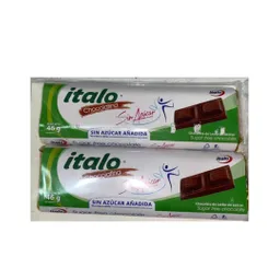 Italo Barra de Chocolate de leche sin Azúcar Añadida