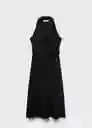 Vestido Lula Negro Talla S Mujer Mango