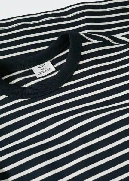 Camiseta Marinier Navy Talla XL Hombre Mango