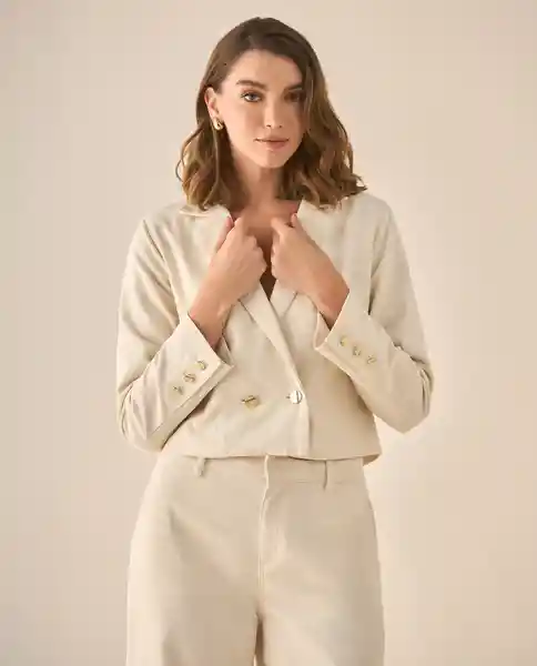 Chaqueta Crudo Novia Claro Talla M 423G006 Esprit