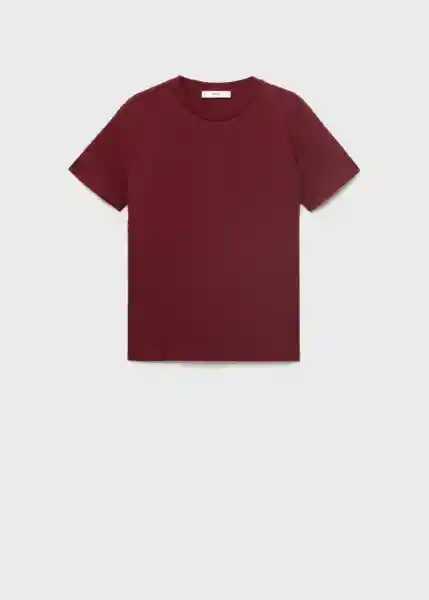 Camiseta Chals Granate Talla S Mujer Mango