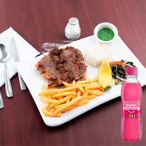 Combo Churrasco + Postobón Manzana 250 ml