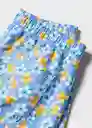 Short Bañador Blueb Azul Talla 07 Niños Mango