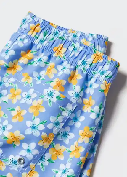 Short Bañador Blueb Azul Talla 07 Niños Mango
