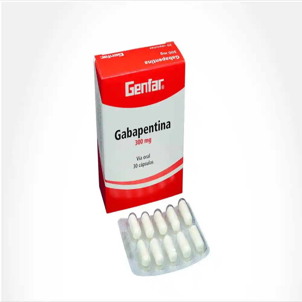 Genfar Gabapentina Anticonvulsivo (300 mg) Cápsulas