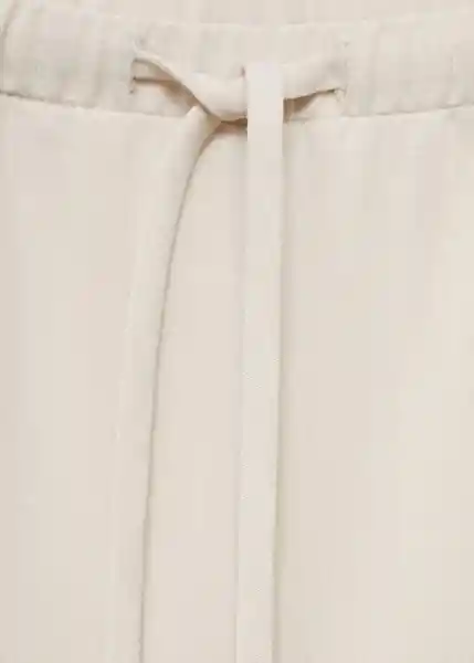 Pantalón Riga Crudo Talla XS Mujer Mango