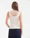 Esqueleto Mesh Doble Tanktop Crudo Abedul Claro T S Chevignon