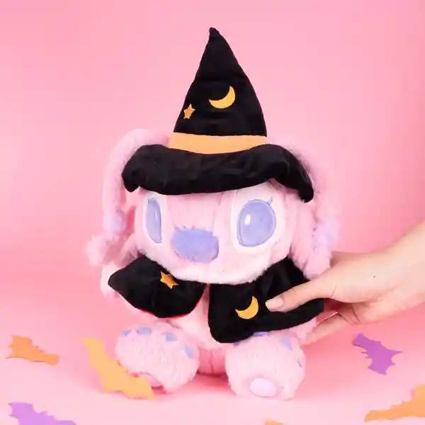 Peluche Halloween Ángel Bruja Lilo Stitch Disney 10" Miniso
