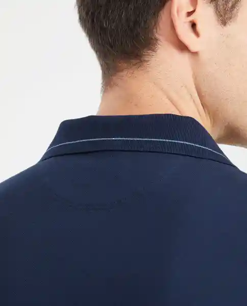 Camiseta Polo Neck Line Azul Dark Ultra Oscuro XL Chevignon