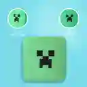 Cojín Para Asiento Cuadrada Creeper Serie Minecraft Verde Miniso