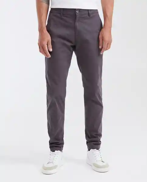 Pantalón Colors Masculino Gris Asfalto Oscuro Talla 34 Chevignon