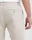 Pantalón Colors Masculino Beige Perlado Talla 34 Chevignon