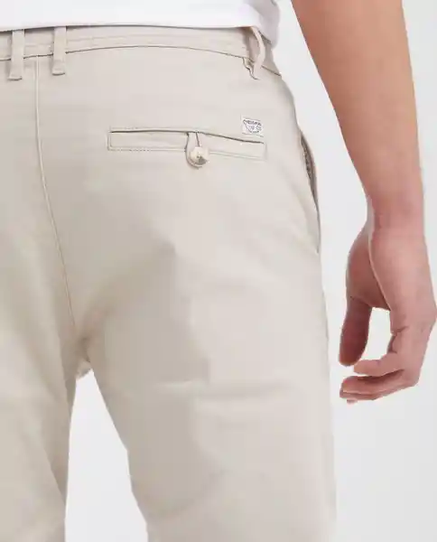 Pantalón Colors Masculino Beige Perlado Talla 34 Chevignon