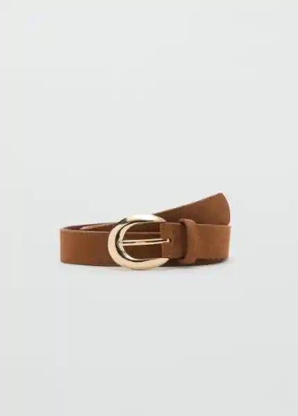 Cinturón Maya Marrón Talla S Mujer Mango