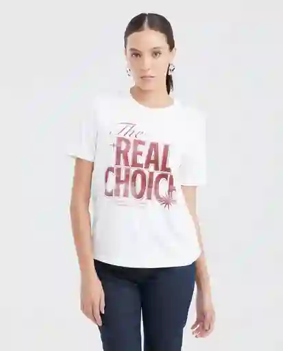 Camiseta The Real Choice Crudo Prístino Claro T. XS Chevignon