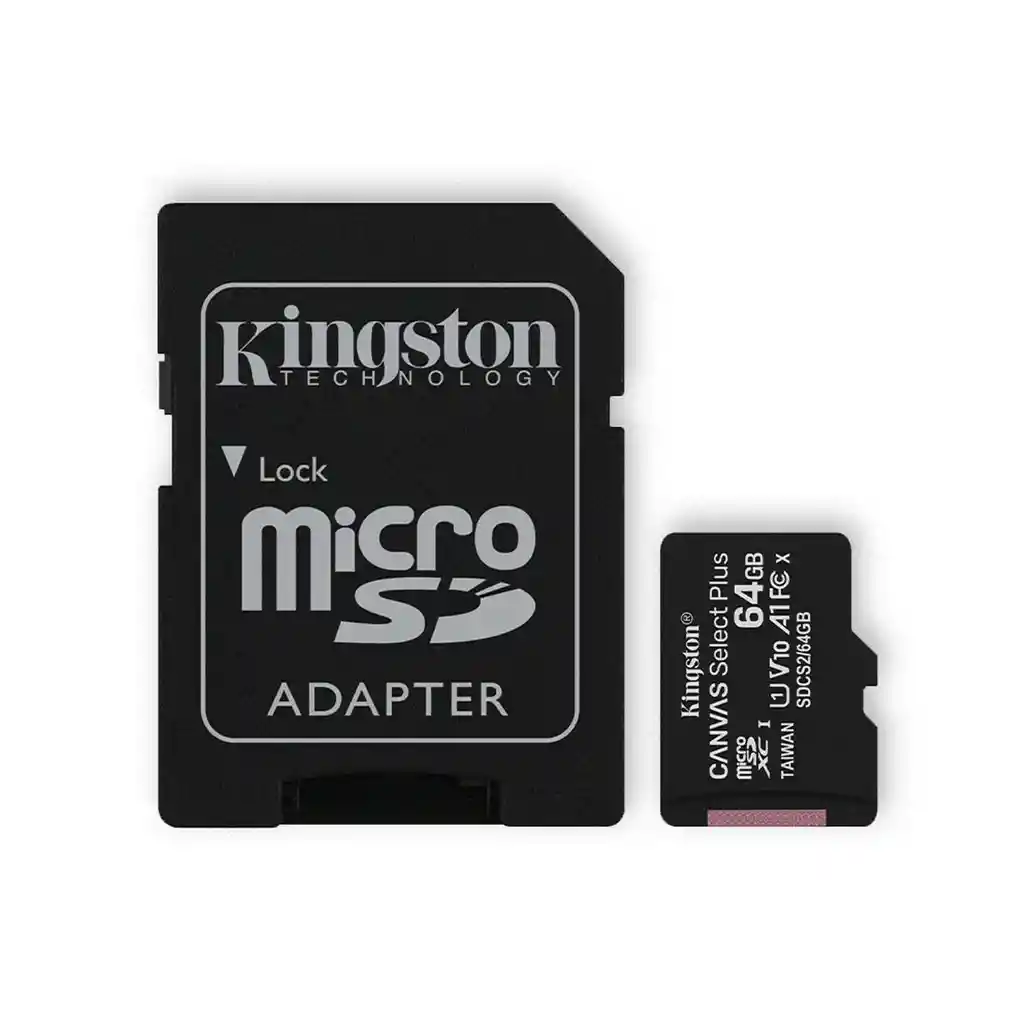 Memoria Micro Sd 64 Gb Kingston Canvas Select Plus