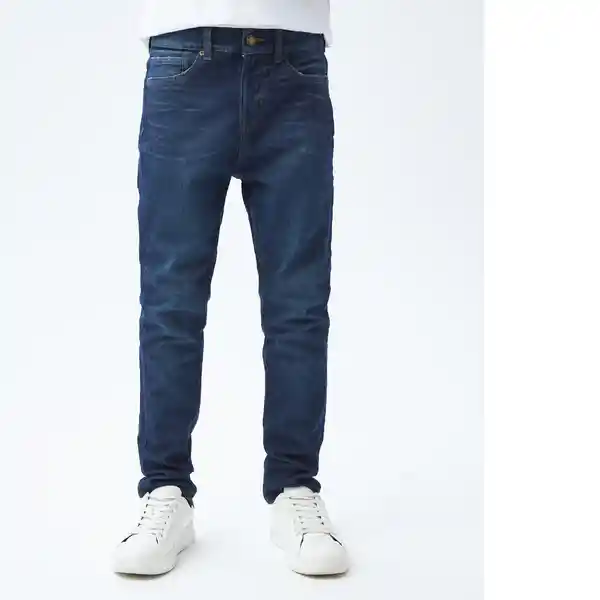 Jean Dark Blue Azul Clásico Oscuro Talla 14 Niño Chevignon