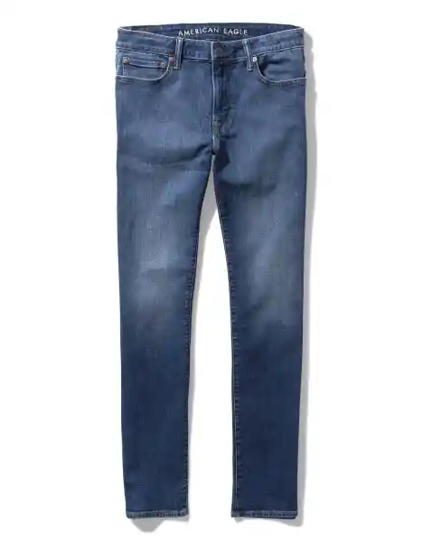 Jean Straight Hombre Azul Talla 34 x 30 American Eagle