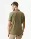 Camiseta Polo Muscle Masculino Verde Cerro Oscuro S Chevignon