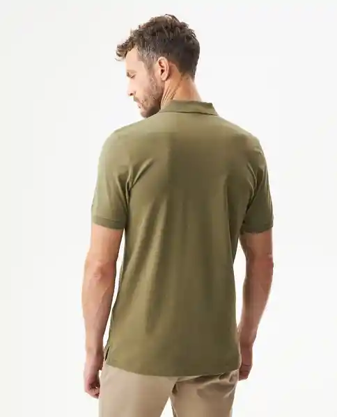 Camiseta Polo Muscle Masculino Verde Cerro Oscuro S Chevignon