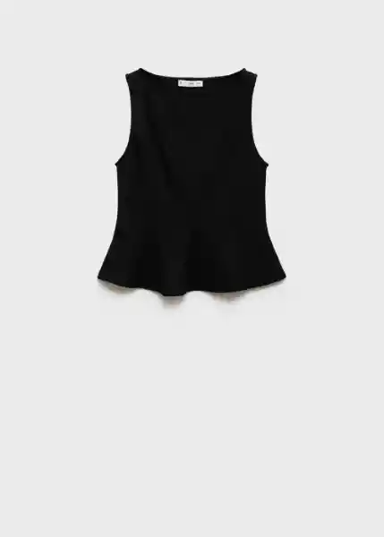Top Coqui Negro Talla XS Mujer Mango