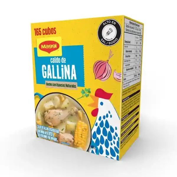 Caldo de Gallina MAGGI 164 cubos x 1815g