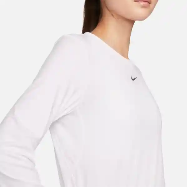 Nike Camiseta One Classic ls Top Blanco Para Mujer Talla L