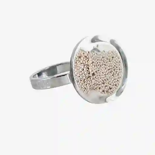 Inkanta Anillo Nano Cachou Plateado