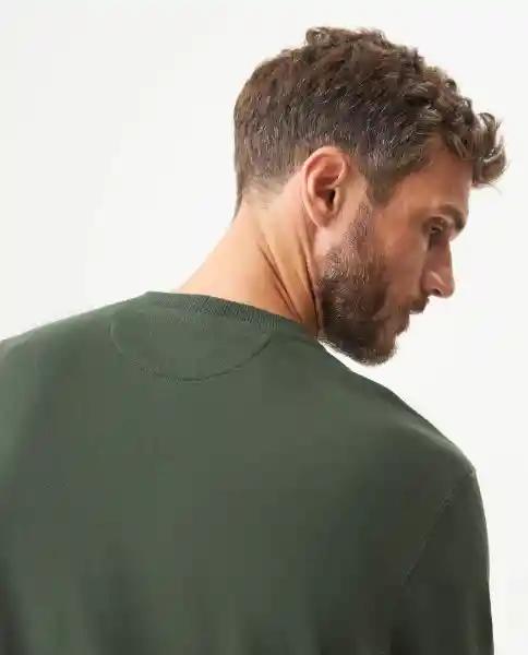 Buzo Duck Graphic Verde Soldado Ultraoscuro Talla S Chevignon