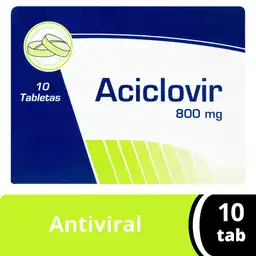 Coaspharma Aciclovir (800 mg) 10 Tabletas