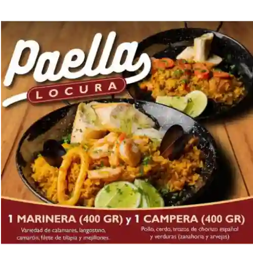 Paella Locura (1 Marinera y 1 Campera)