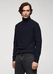 Buzo Jersey Lotot Navy Talla M Hombre Mango