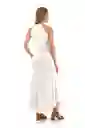 Vestido Largo Aurelia Marfil Talla XS Mercedes Campuzano