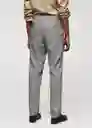 Pantalón Vietri Gris Talla 46 Hombre Mango