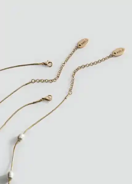 Collar Luz Oro Talla 99 Mujer Mango