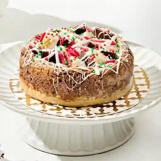 Torta de brownie smore navidad