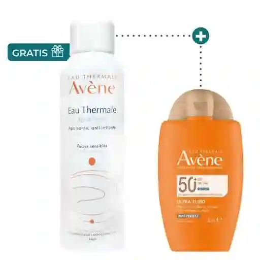 Avène Kit Protector Solar Ultra-Fluid tt Mat + Agua Termal