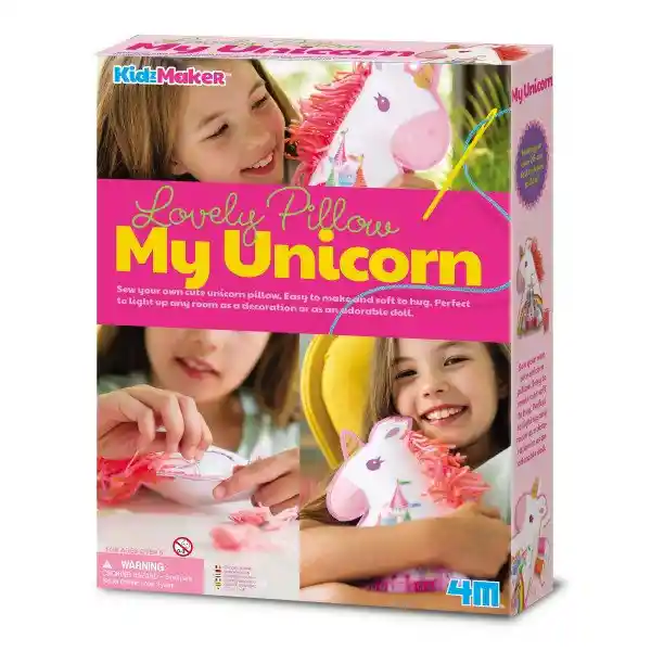 4M Juguete Unicorn Pillow Haz tu Propia Almohada de Unicornio