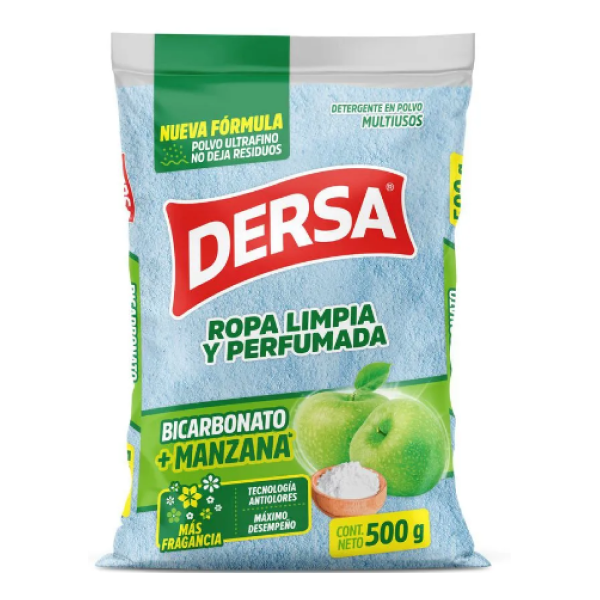 As Detergente Polvo Multiusos Bicarbonato Manzana 500 g