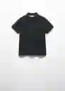Camiseta Polo Javier6 Negro Talla 06 Niños Mango