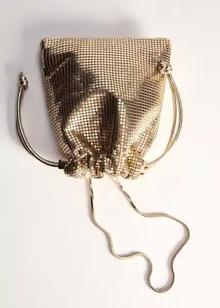 Bolso P Fran Oro Talla 99 Mujer Mango