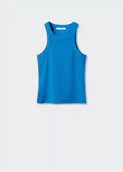 Top Boni Azul Talla S Mujer Mango