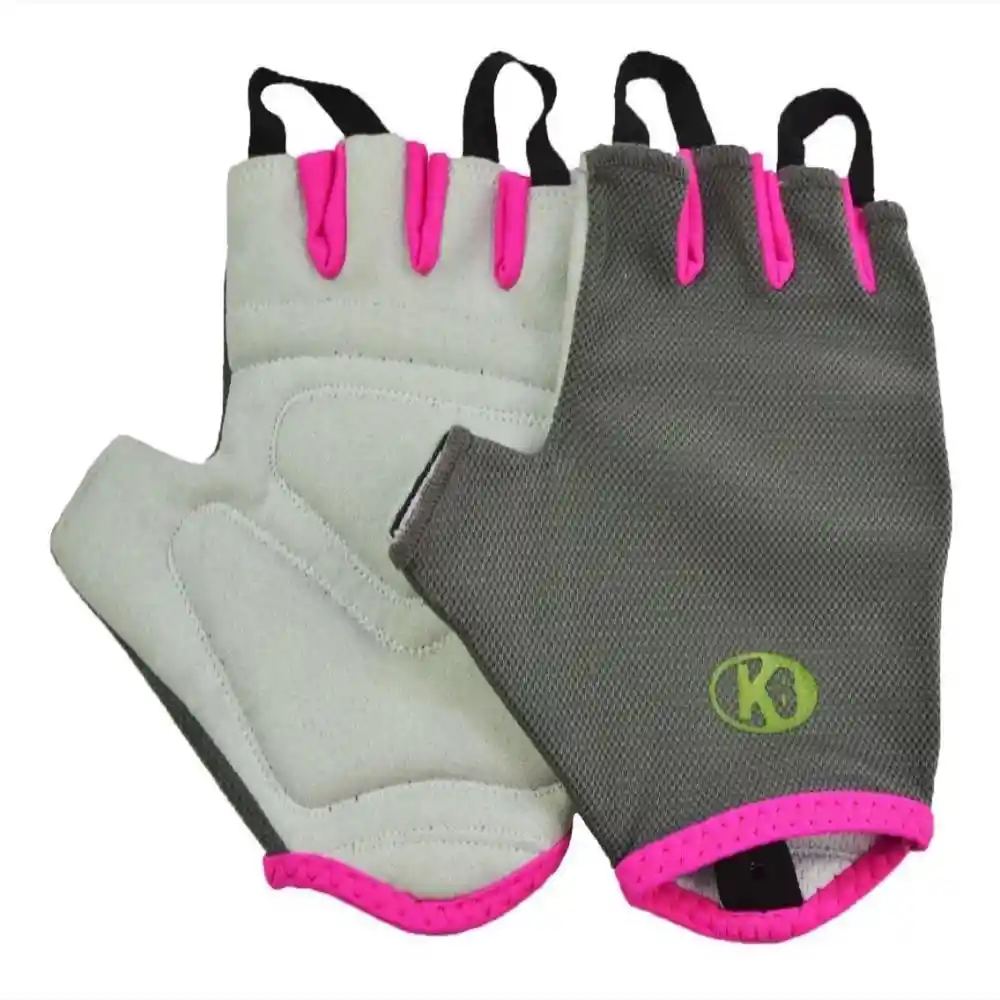 K6 Guantes Para Gimnasio De Cuero Fitness Speed Fuscia Talla M