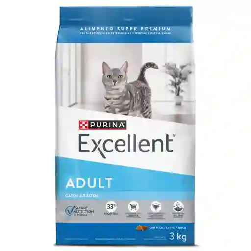 Comida para gatos EXCELLENT Adult Cat x 3 kg