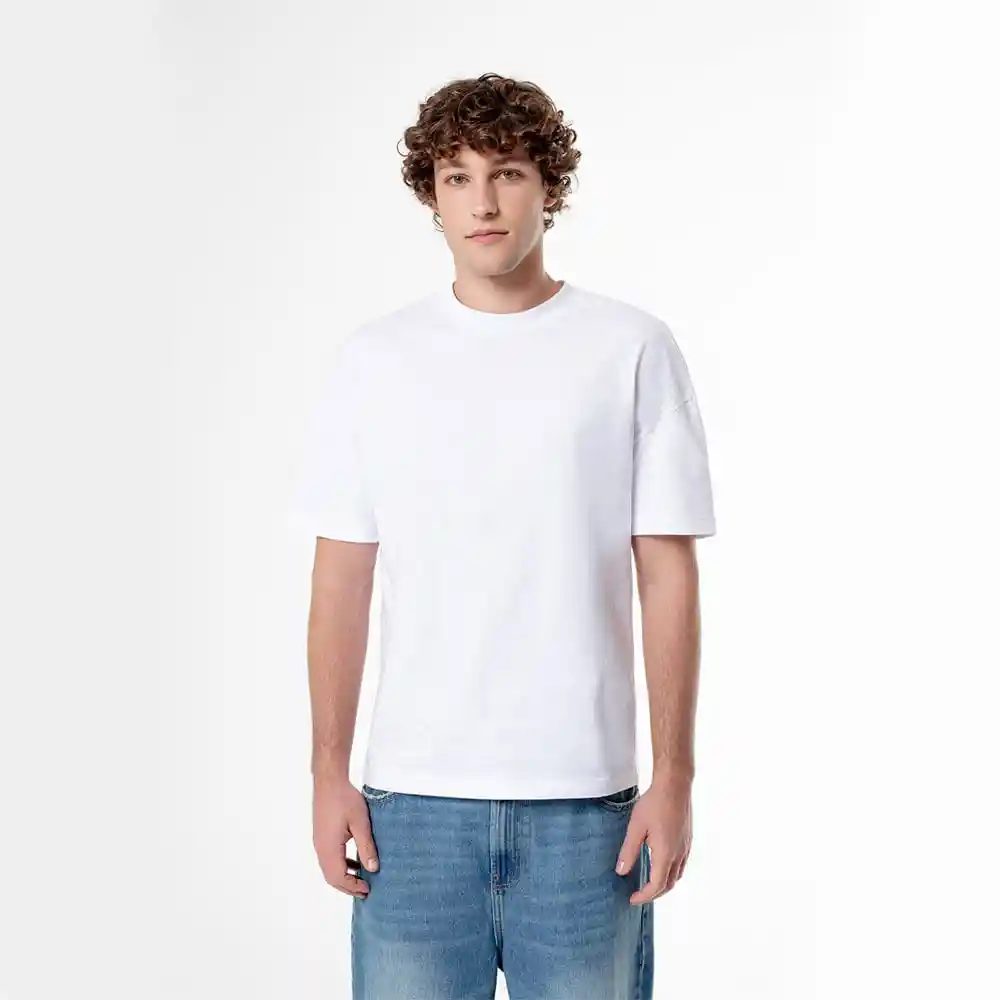 Camiseta Manga Corta en Jersey Algodón Masculino Aikid Gef Talla M